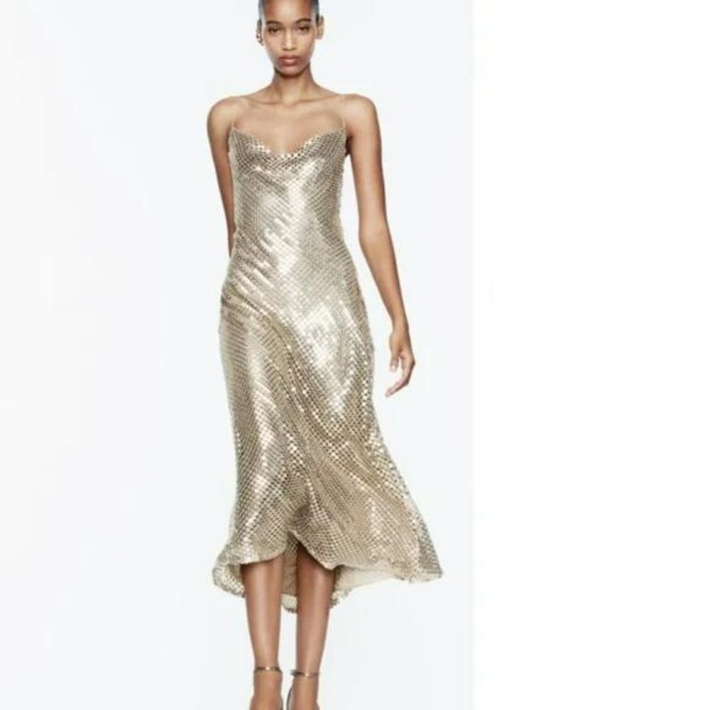 Zara Mesh Slip Dress